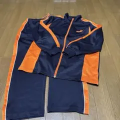 PUMA ジャージ ネイビー/オレンジ　140