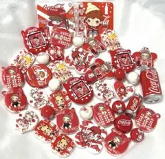 アクリルビーズまとめ売り　赤系　ポプマ