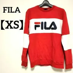 美品❣️ FILA レッド 【XS】トレーナー ユニセックス トップス