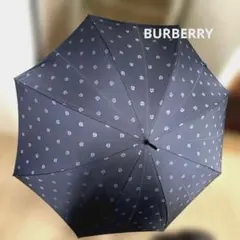 バーバリー　メンズ　雨傘　ネイビー　　新品未使用　一部色抜けありのサムネイル