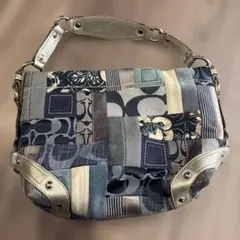 COACH ショルダーバッグ デニムパッチワーク