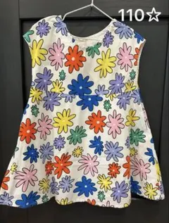 Si・Shu・Non 花柄ワンピース 110 キッズ 子供服 チュニック 夏服のサムネイル