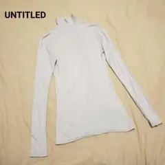 UNTITLED アンタイトル ボトルネックカットソー 薄手 春秋