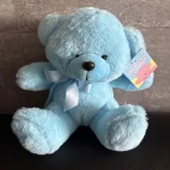 圧縮発送】カラフルくまさんぬいぐるみ ブルー - メルカリ