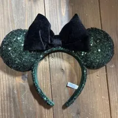 ミッキー型スパンコールカチューシャハロウィン