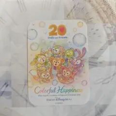ダッフィー　シール　カラフルハピネスダッフィー＆フレンズ20周年　シール