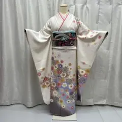 振袖 7点セット 美品　成人式 卒業式 正絹 着物 袷