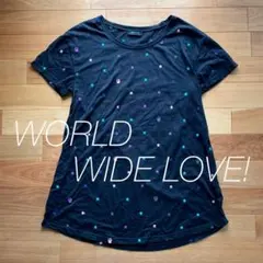 【WORLD WIDE LOVE!】ワーラブ 変型 刺繍 シャツ ドクロ 星のサムネイル