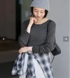 ツイストシアーテレコロングTEE