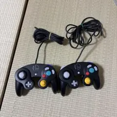 任天堂 ゲームキューブコントローラー　スマブラブラック　2個セット