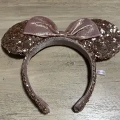ディズニー　ミニーマウス　耳カチューシャ ロゼゴールド