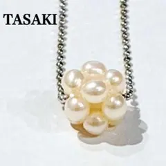 ★極美品★タサキ ベビーパール　ネックレス　ボール　立体　球体 シルバー(743