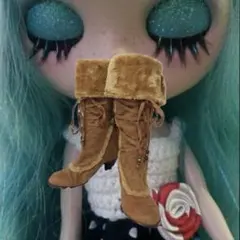 ベティークラブ ロングブーツ ファーブーツ スエード 2WAY 茶 M y2k