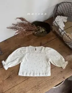 marron flower T-shirt(cream) Sサイズ
