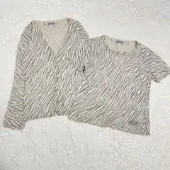 BASIC by KRIZIA 2点セット カーディガン 半袖トップス リネン混のサムネイル
