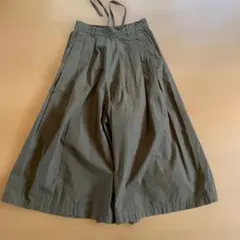 SO オリーブグリーン ワイドパンツ ストラップ付き
