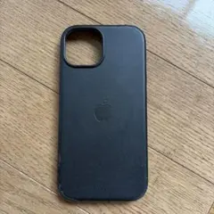 Apple iPhone 純正 レザーケース ブラック　iPhone15