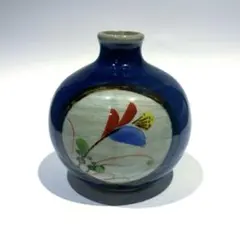 상태좋음 花瓶 花器 一輪挿し 草花文様