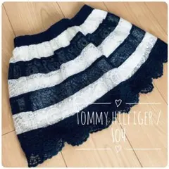 TOMMY HILFIGER アジャスター付きレースギャザースカート 104