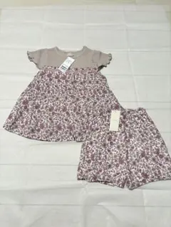 petit main 花ドッキングタックチュニック&バルーンショーパン 130