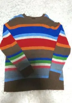 GLOBAL WORK X-LARGE ストライプニット