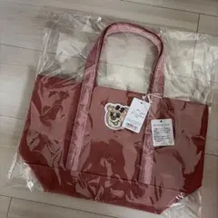 新品　ラブラリー　ワッペントートバッグ　フェイラー　ピンク　オールドテディ