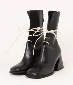 ERNESTO DOLANIレースアップ チャンキヒールーブーツ