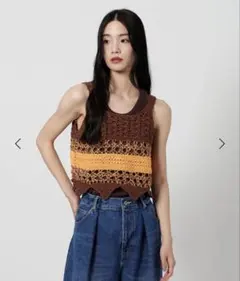 BEAUTY&YOUTH＜LOGAN knitting mills＞ニットベストのサムネイル