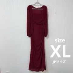 ✨単品✨XLサイズ パーティドレス カクテル ロング シースルー フォーマル