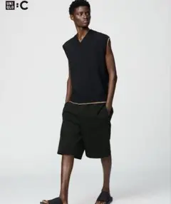 UNIQLO C スウェットワイドショーツ　ハーフパンツXS