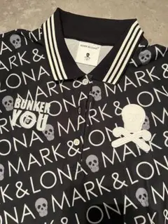 MARK & LONA スカルパターン ゴルフシャツ