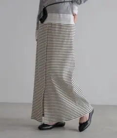 LOWRYSFARM‎‎☆フロントボタンボーダータイトスカート
