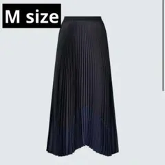 【UNIQLO C】プリーツカラーブロックスカート 09 BLACK M