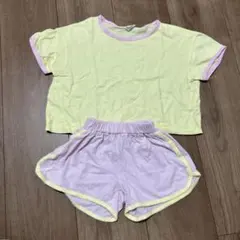 ソイビーン　韓国子供服　セットアップ　キッズ　ベビー　半袖　ハーフパンツ