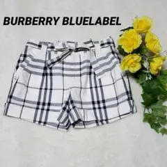 バーバリーブルーレーベル リボン ショートパンツ ホースロゴ ノバチェック36