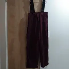 バーガンディ サロペット コットン混紡Lee