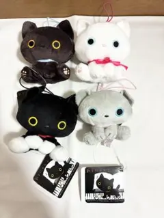 ナムコ限定　靴下にゃんこ　マスコット　4種、4点　コンプリート　ぬいぐるみ