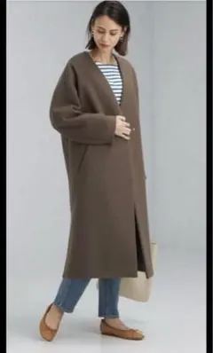 green label relaxing ブラウンロングコート