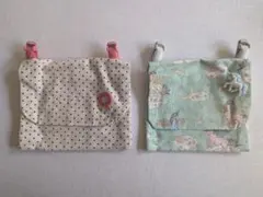 移動ポケット/園児〜小学校低学年/２個セット/ハンドメイド/中古
