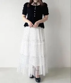 アプレジュール ティアードスカート