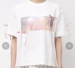 merry jenny WICKED リボンTシャツ ホワイト　グリンダのサムネイル