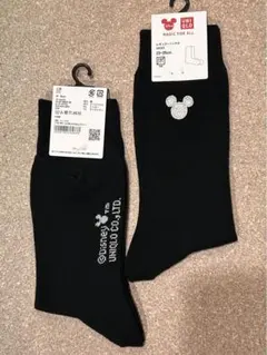 UNIQLO ミッキーシャインズソックス 靴下　2足セット