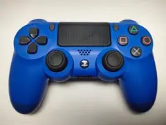 【動作良好】PS4コントローラー ブルー 96