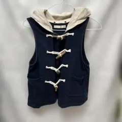 ★*様 フード付きネイビー ベスト Mサイズ