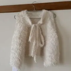 GRL ホワイトファー ベスト