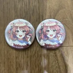 《2点セット》カラフルピーチ　のあさん　オータム缶バッジ　錆なし