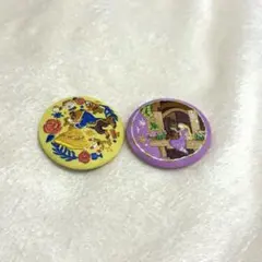 ディズニー　刺繍缶バッジ　２つセット