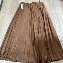 chocol raffine robe ブラウン プリーツスカート F