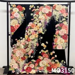振袖 仮絵羽 金彩 銀通し ラメ刺繍 正絹 未仕立て品 八掛付き MOK795 