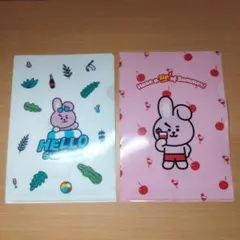 BTS BT21 COOKY クリアファイル 2枚セット 夏デザイン